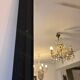 Large Louis Philippe pearl mirror - matte black