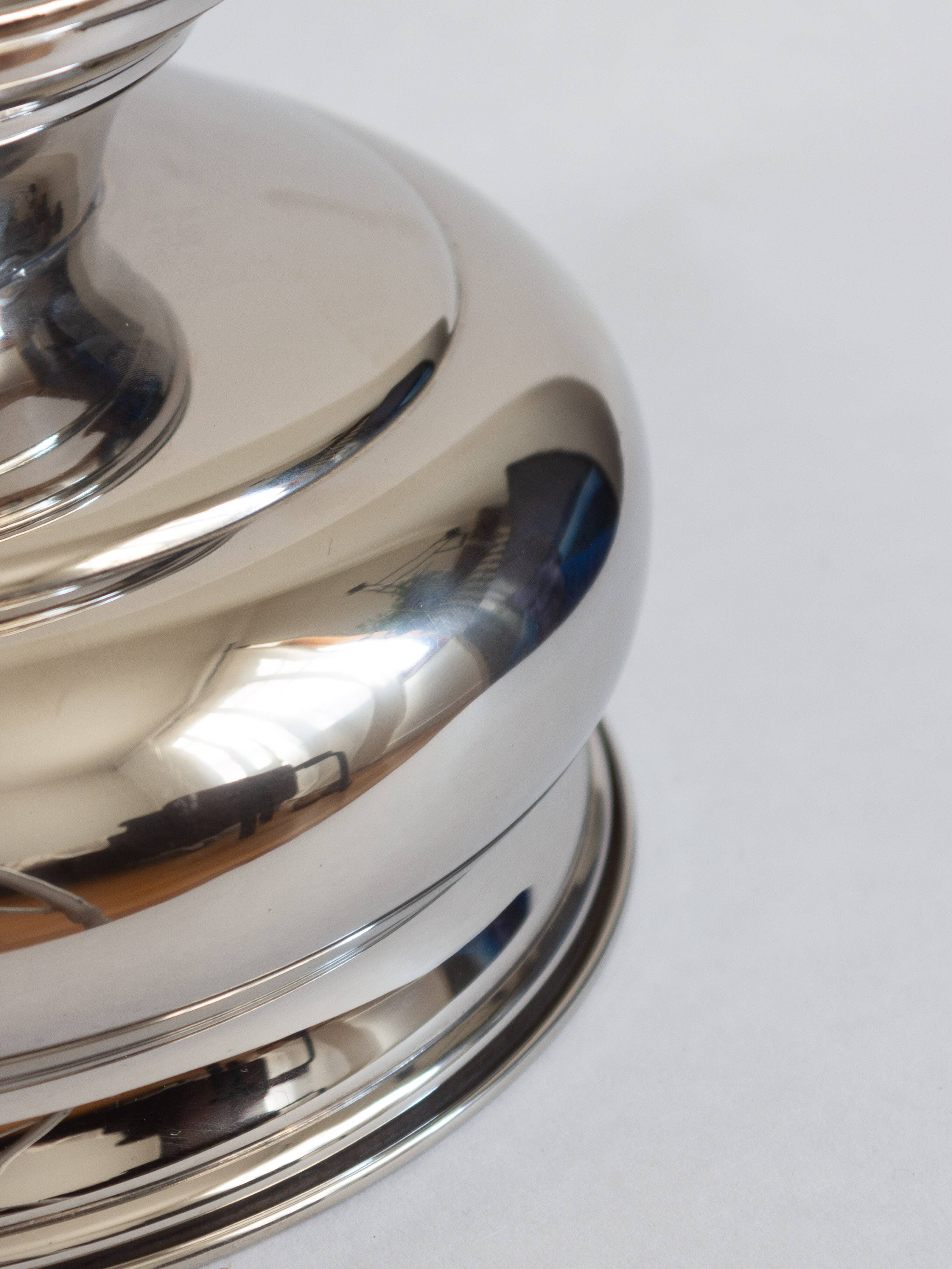 Vintage silver-plated champagne bowl – Italy, 1960s