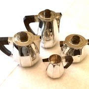 Maison Christofle service 4 pièces en métal argenté années 40