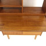 Scandinavian teak bookcase chest of drawers, Sweden, 1960