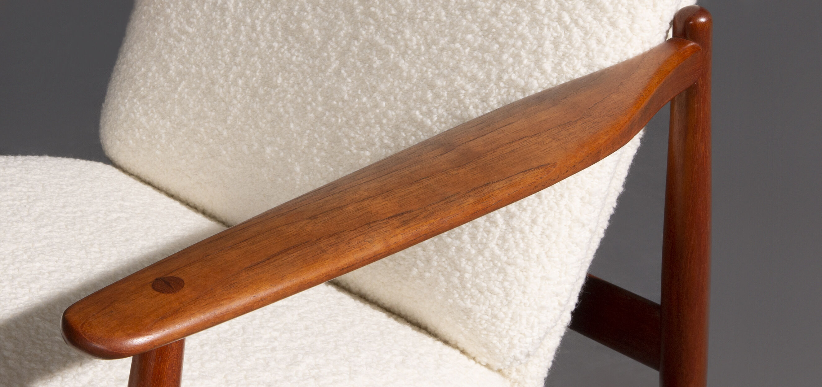 Poul Volther armchair and ottoman by Frem Røjlen