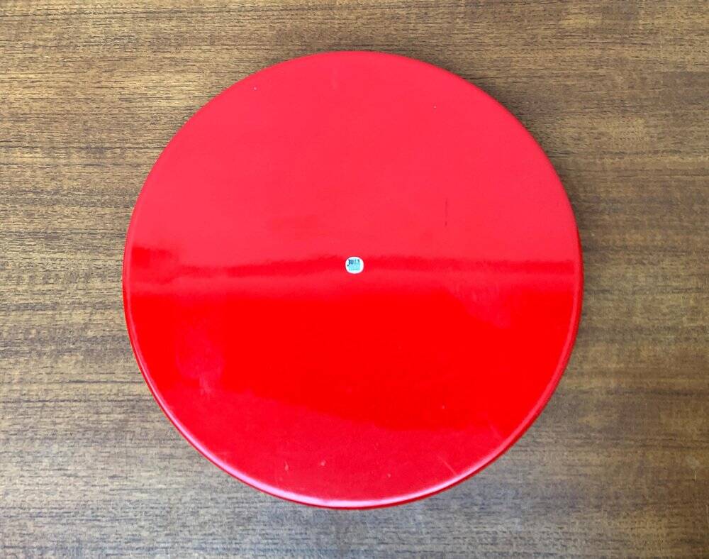 Vintage Space Age Red Tray from Boltze Design, 1970s