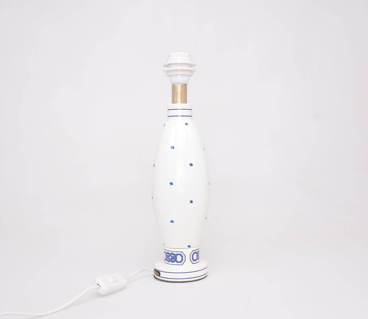 Set of 2 porcelain table lamps by Le Dauphin, 1970s