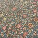 Large Floral Needlepoint Rug 217x277cm Teal Green Traditional Flatweave Carpet