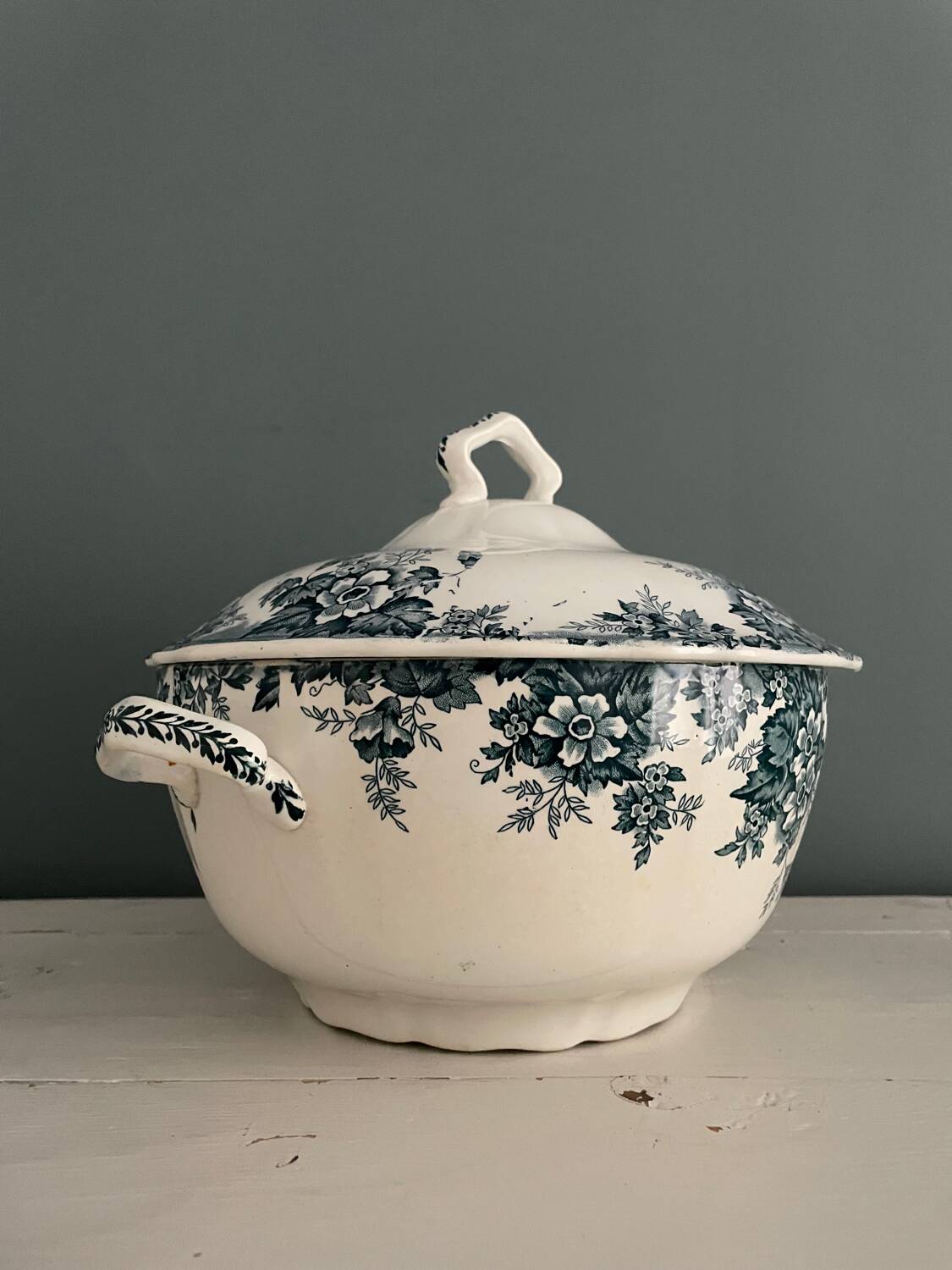 Tureen 1900 Terre de Fer “Marie-Louise” St Amand and Hamage