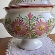 Soupière  poterie émaillée Vintage