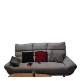 Canapé 3 places gris - Miliboo