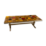 Vallauris 70s ceramic coffee table