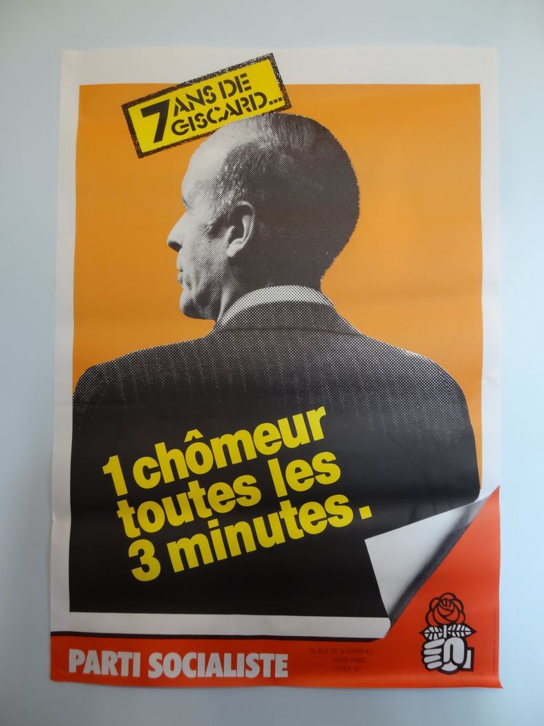 Former political campaign poster 97 x 87.5 cm
