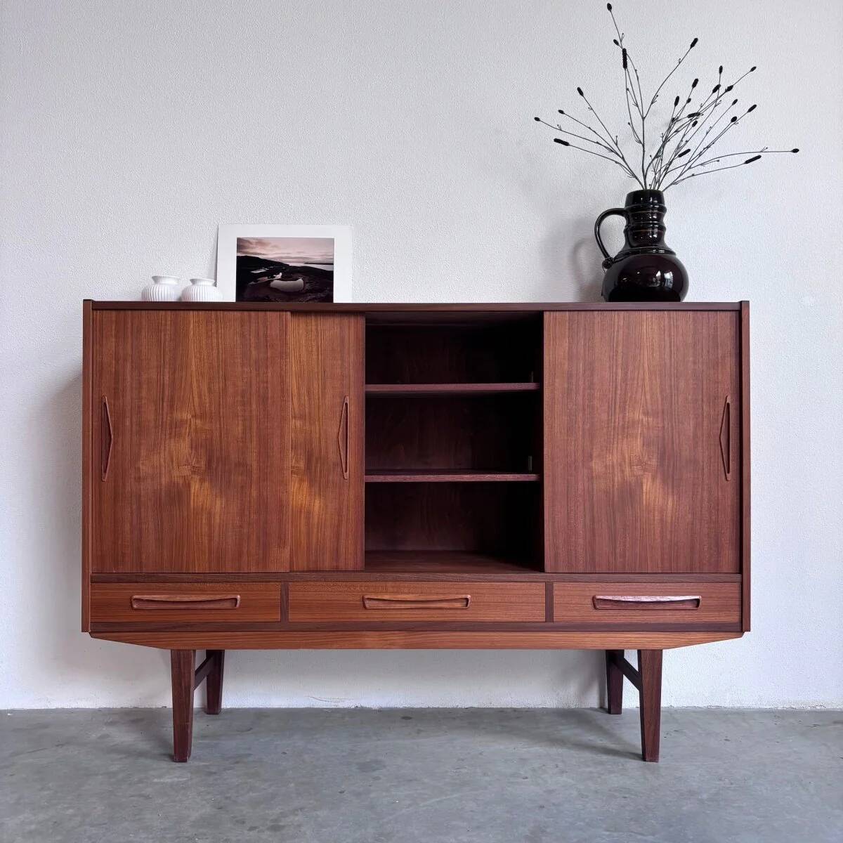 Vintage Danish highboard teak