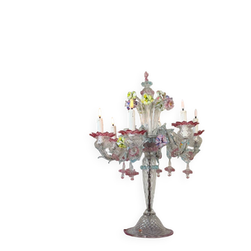 Large Venetian chandelier in Murano glass, circa 1950.