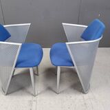 Set of 6 postmodern dining chairs, 1980s