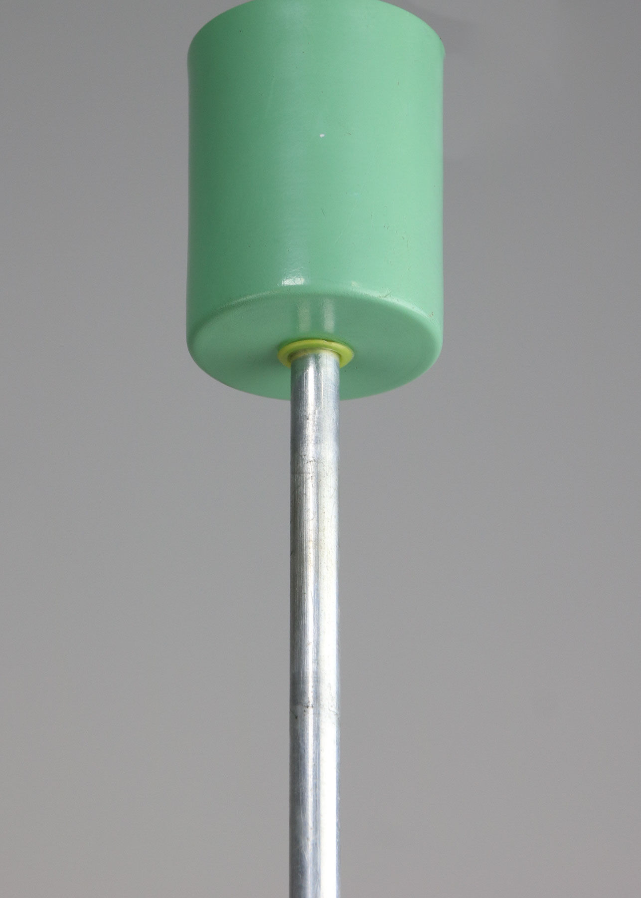 Small Mid-century Turquoise Glass Ceiling Lamp, 60s