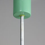 Small Mid-century Turquoise Glass Ceiling Lamp, 60s