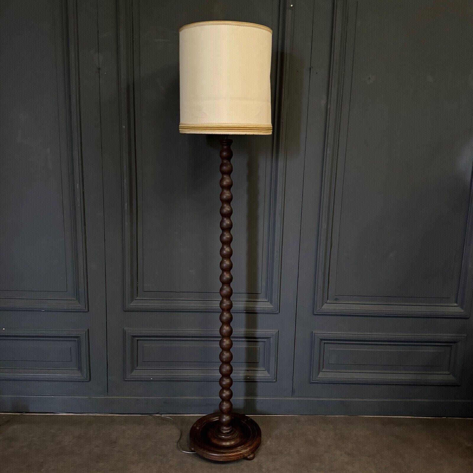 Floor lamp in the style of Charles Dudouyt 20th century turned wood