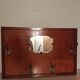 Mirror coat rack, old wood