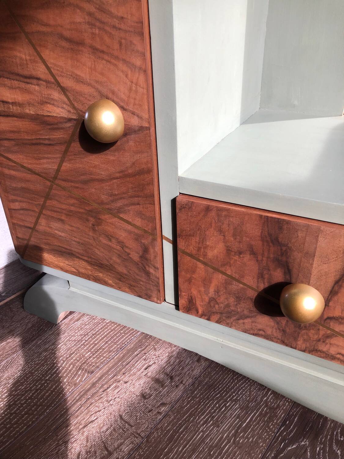 Meuble d’entrée avec miroir mercure