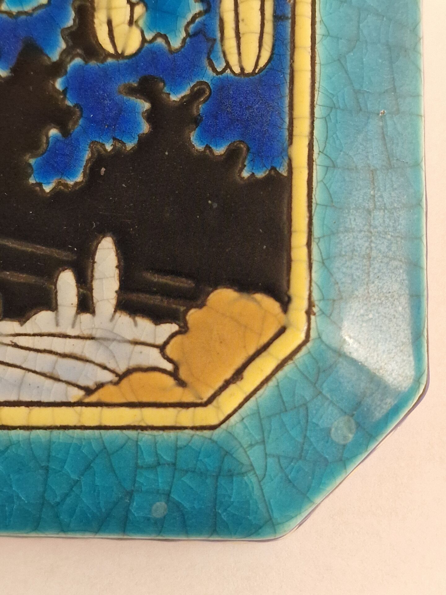Large Longwy Art Deco bonbonnière 1925 – Cloisonné enamels – Decor per