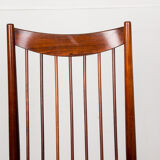 Series of 6 Danish chairs in Rio palissandre by Arne Vodder for Sibast 1960.