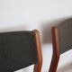 4 chaises vertes danoises estampillées