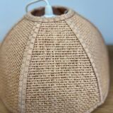 Vintage raffia pendant light