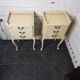 Pair of Louis XV style bedside tables with patina