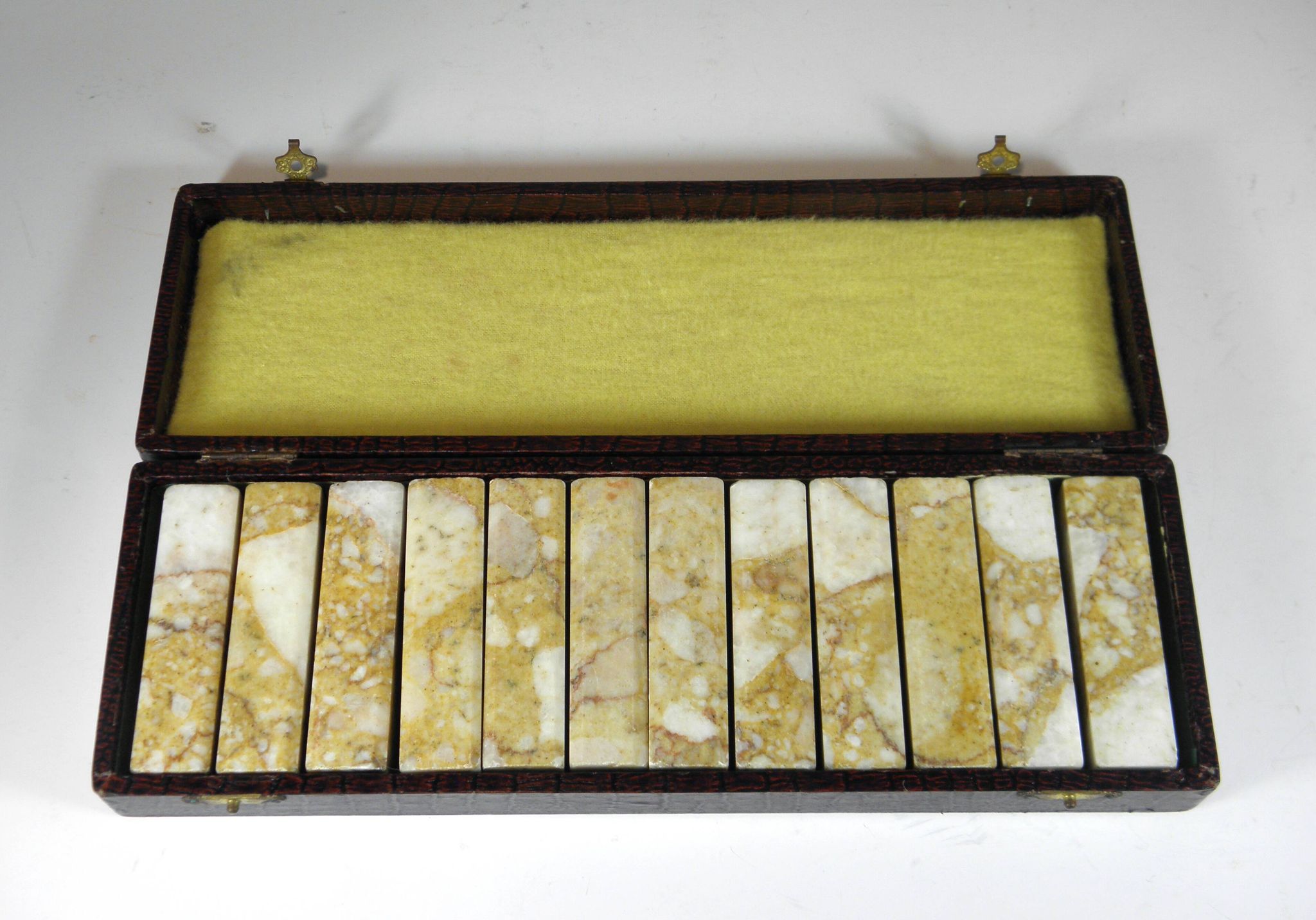 Case of 12 marble knife holders