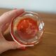 Crystal paperweight tray