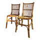 Two rattan chairs