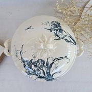Soupière ancienne Gien Iris Terre de Fer