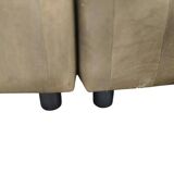 Vintage modular corner sofa in leather, 7 pieces