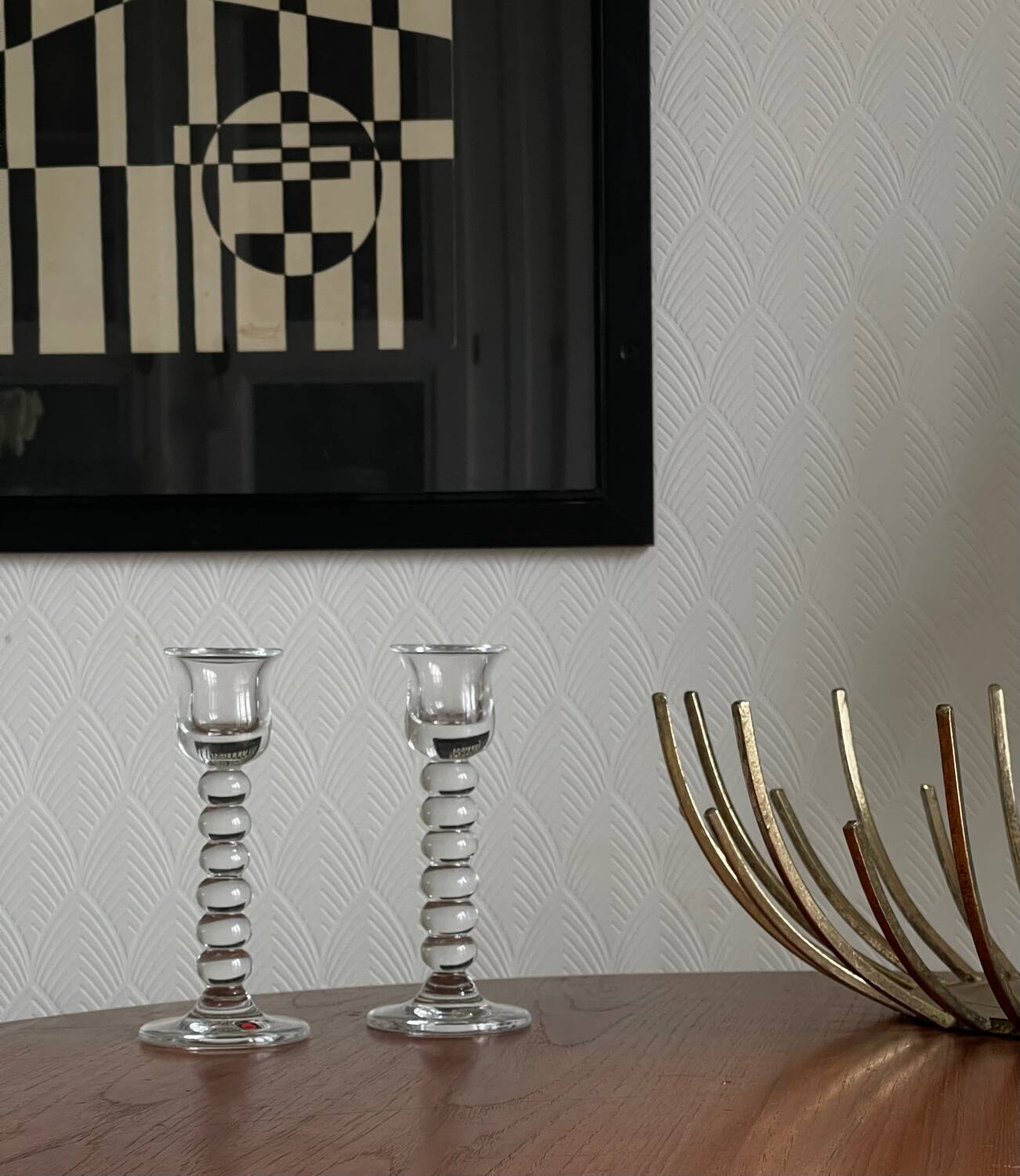 Pair of candlesticks Wiesenthalhütte, 1970