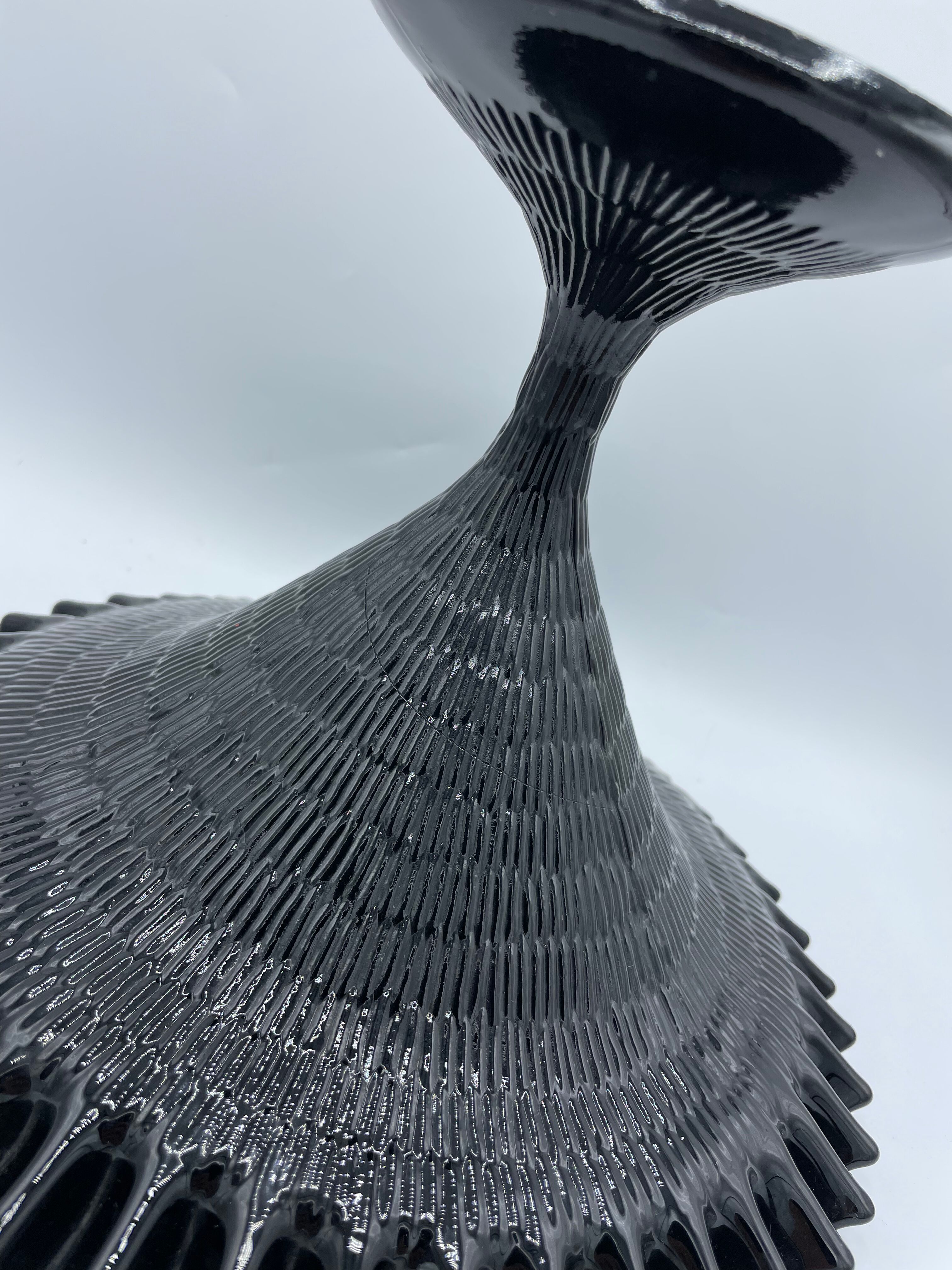 Vintage opaline stand cut