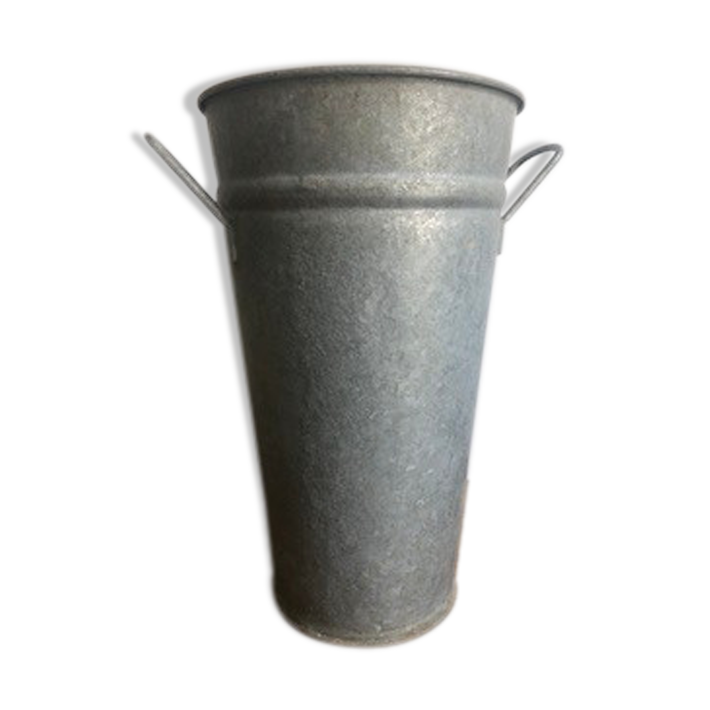 Zinc pot, florist vase