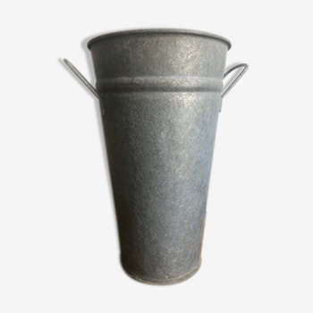 Zinc pot, florist vase