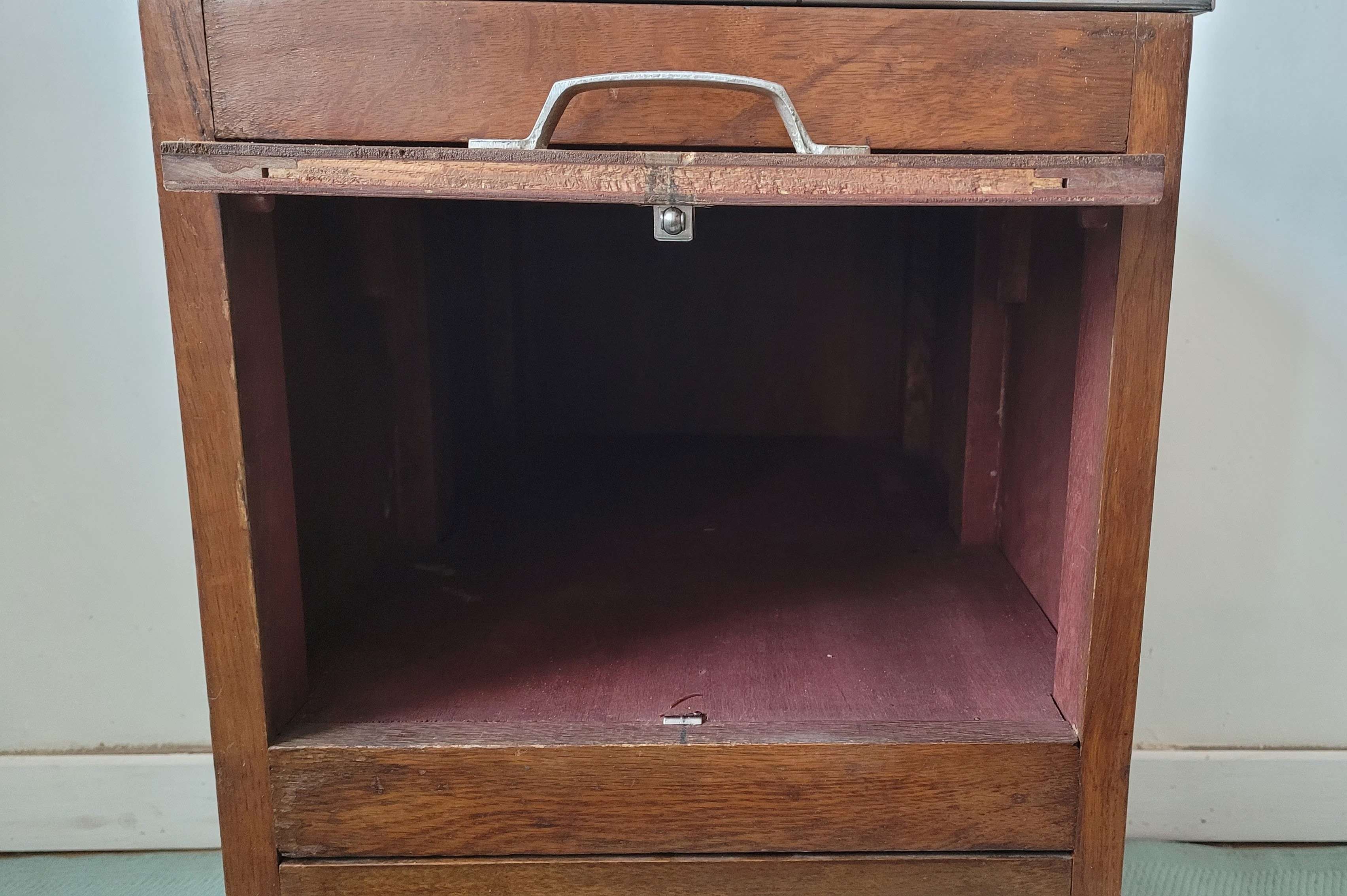 Vintage wooden desk box / or bathroom furniture