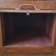 Vintage wooden desk box / or bathroom furniture