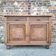 Art Deco buffet with marble top, antique sideboard.