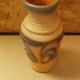 Ancien vase céramique beige gris brun w. germany vintage