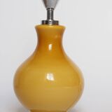 Mustard orange glass lamp base