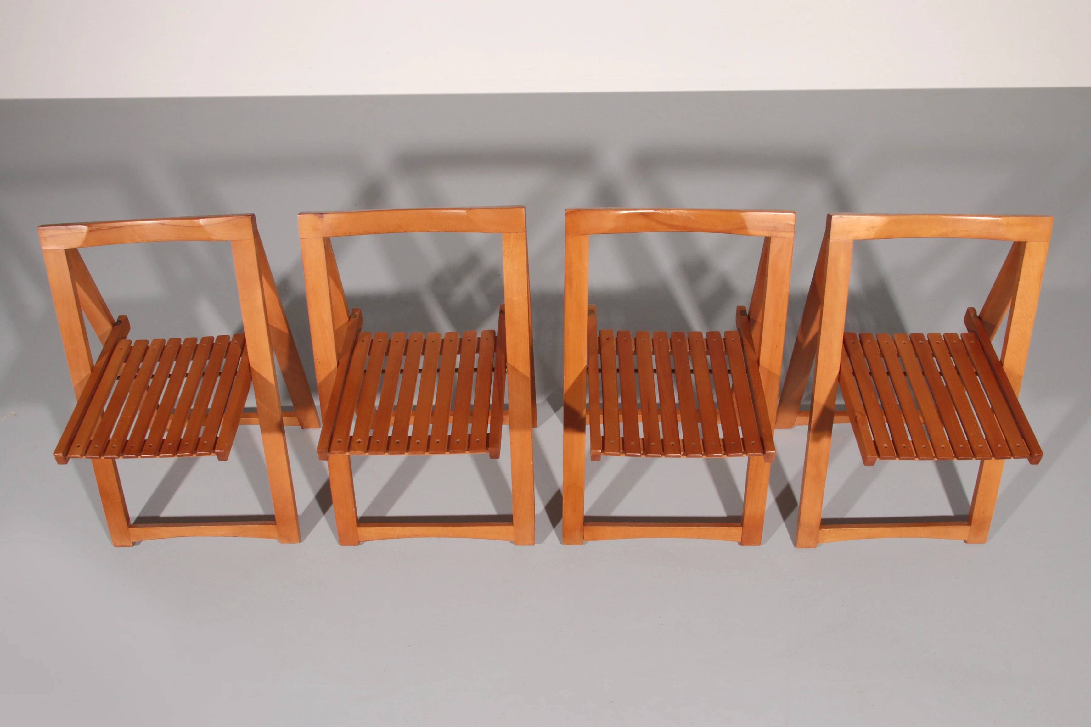 Chaises Trieste par Aldo Jacober pour Alberto Bazzani, années 1960.