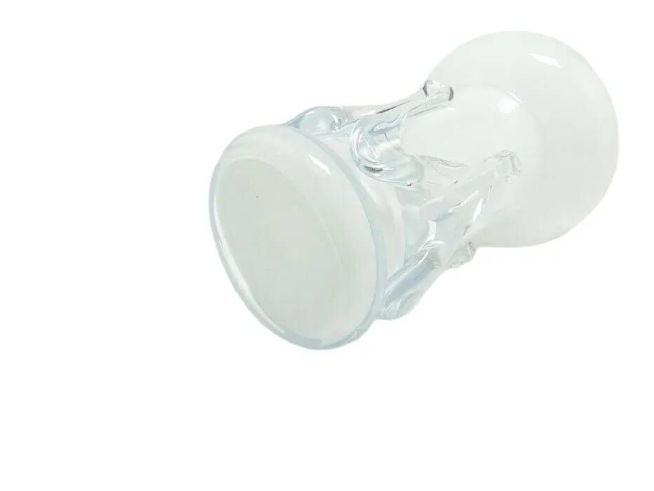 ABX Modernism Vase, white glass, Poland, 1970s
