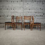 Set of 4 vintage skai chairs
