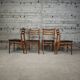 Lot de 4 chaises vintage en skaï