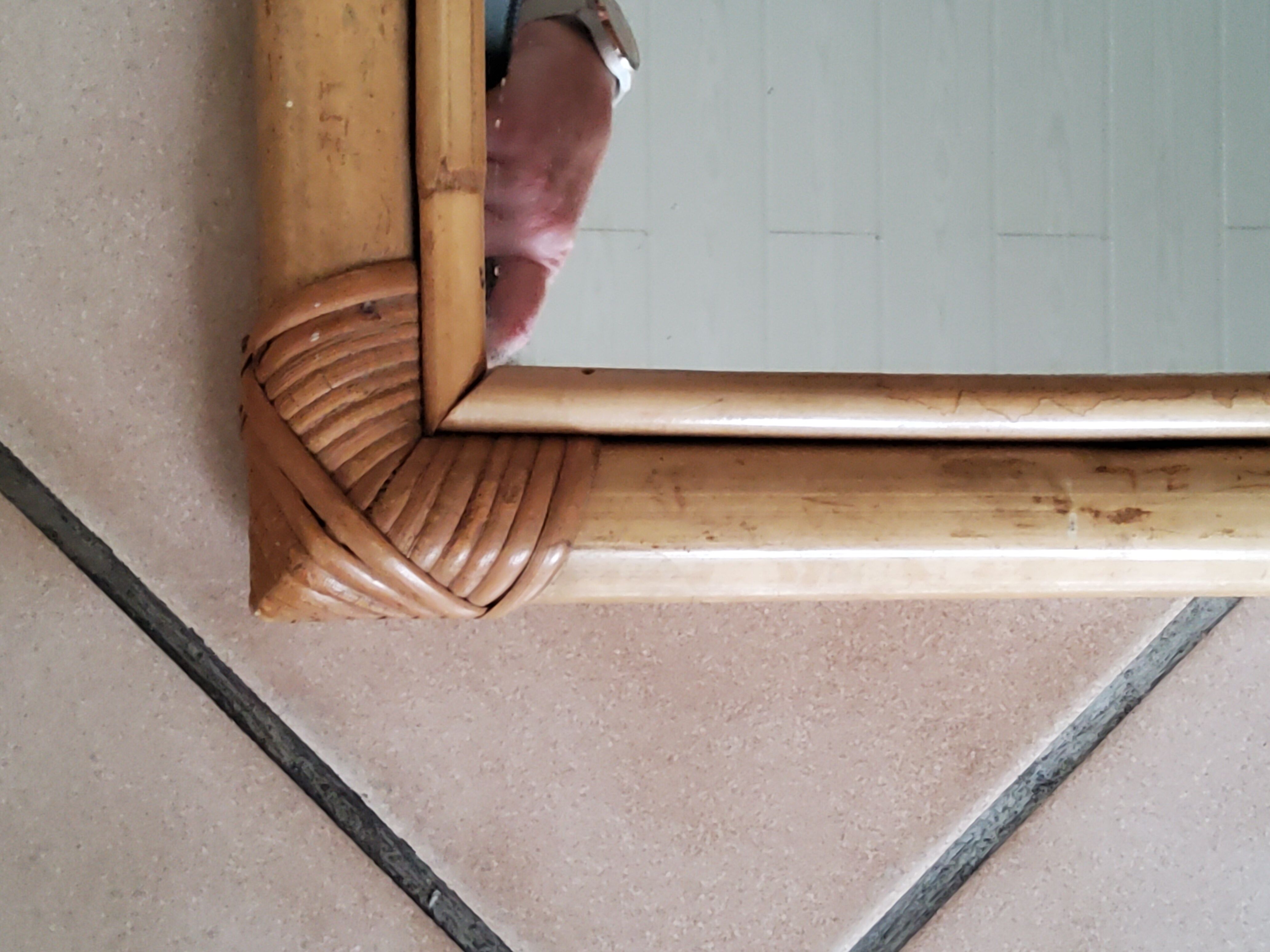 Bamboo mirror 49x68cm