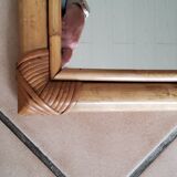Bamboo mirror 49x68cm