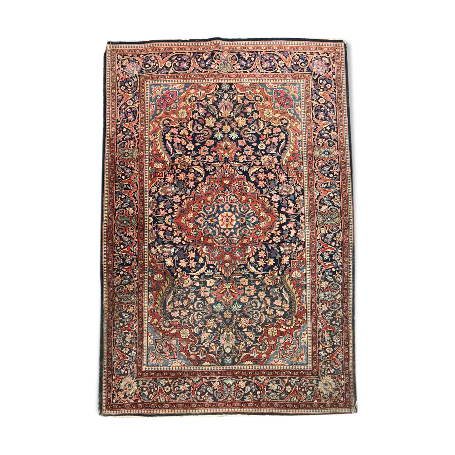 Carpet old Persian kashan done hand 136 x 201 cm