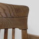 Oak office chair with spring mechanism and armrests