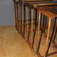 Set of Four Nesting Tables in Flower Marquetry circa 1900