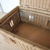Wicker lid box
